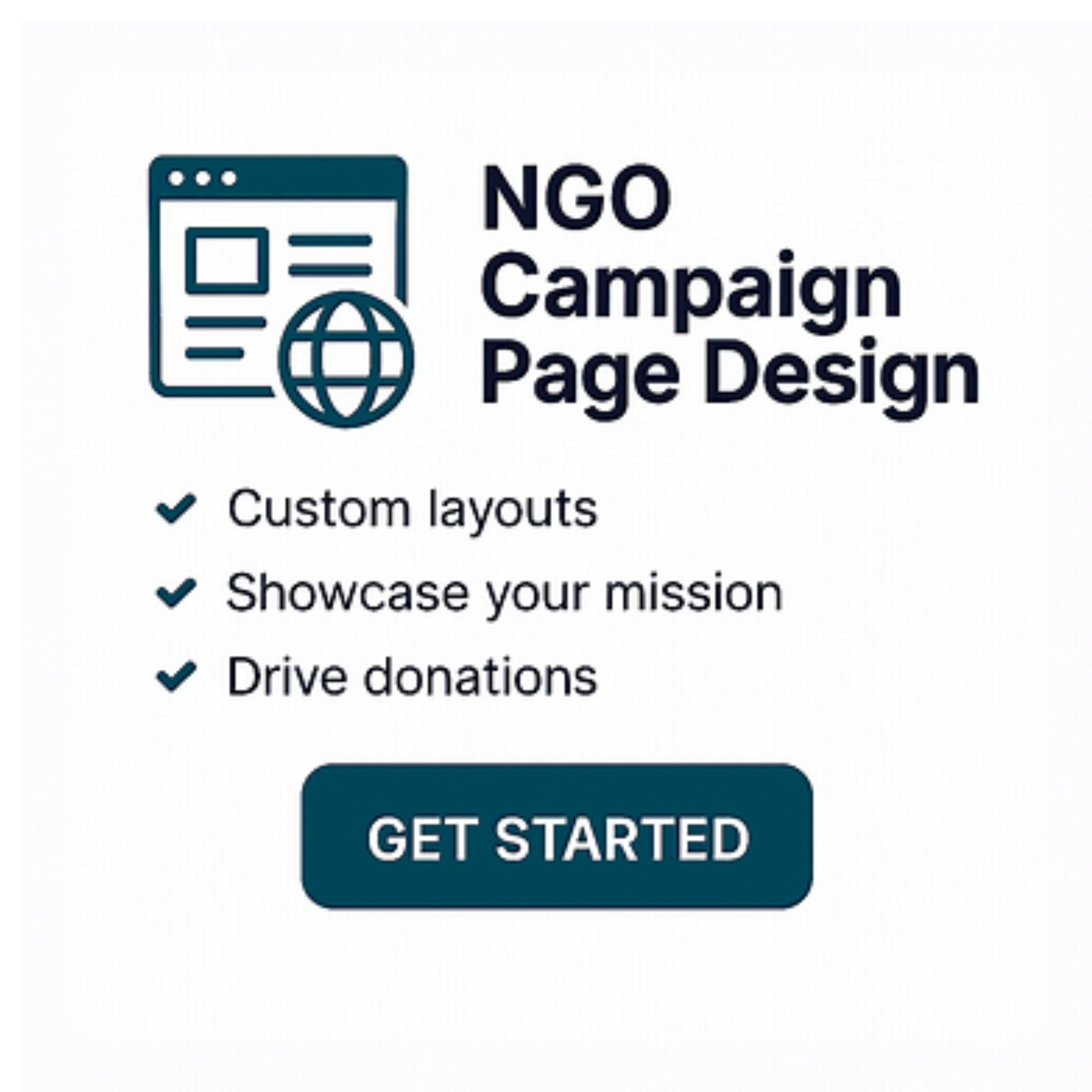 NGO Campaign Page Design