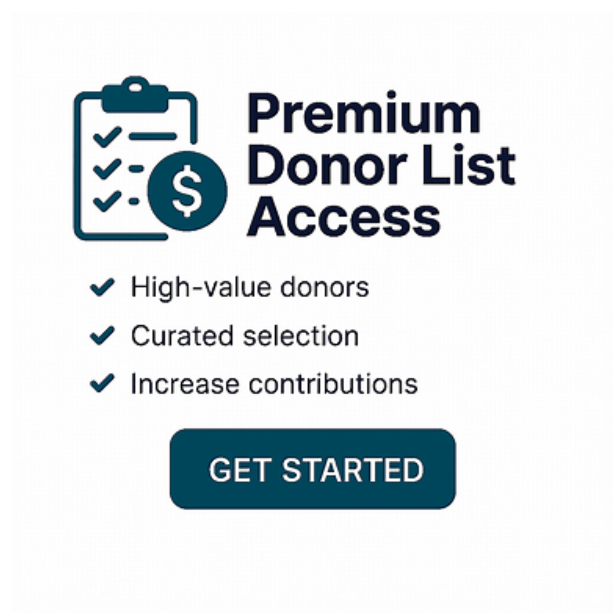 Premium Donors List Access