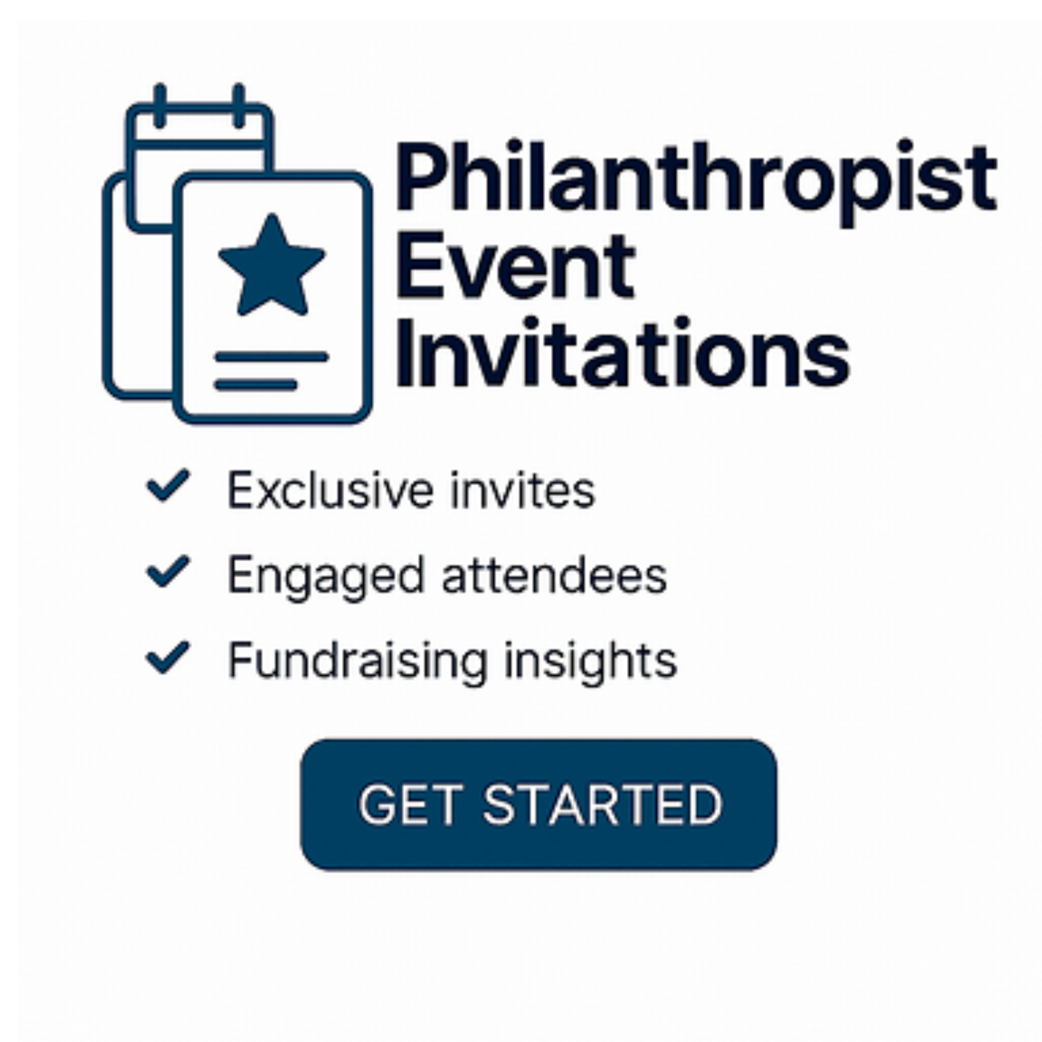 Philanthropist Event Invitations